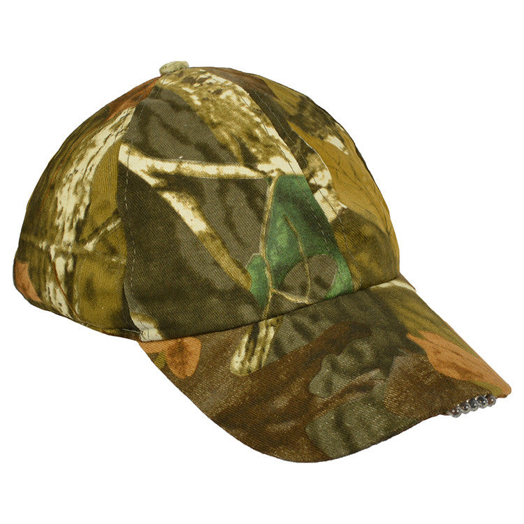 Gorra de caza WILDFOWLERS con 5 LED en la visera y forro polar