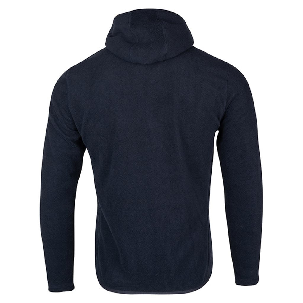 Sudadera con capucha COUNTRY azul marino, felpa 250 g/m2, bolsillo canguro y ribete nubuck