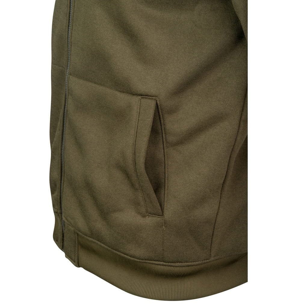 Sudadera con capucha JACK PYKE Yakka verde con forro sherpa y cremallera
