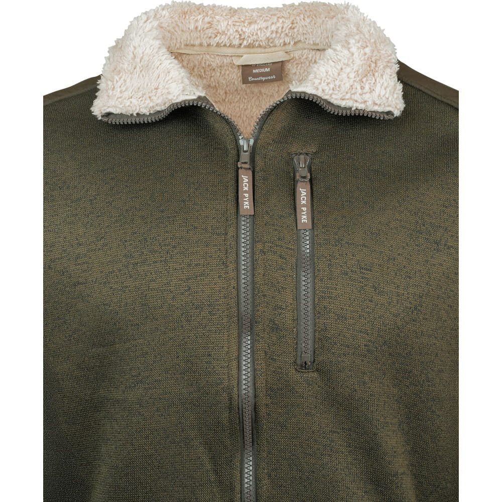 Chaqueta SCANDINAVIAN SHERPA verde con forro de piel sintética (Jack Pyke)