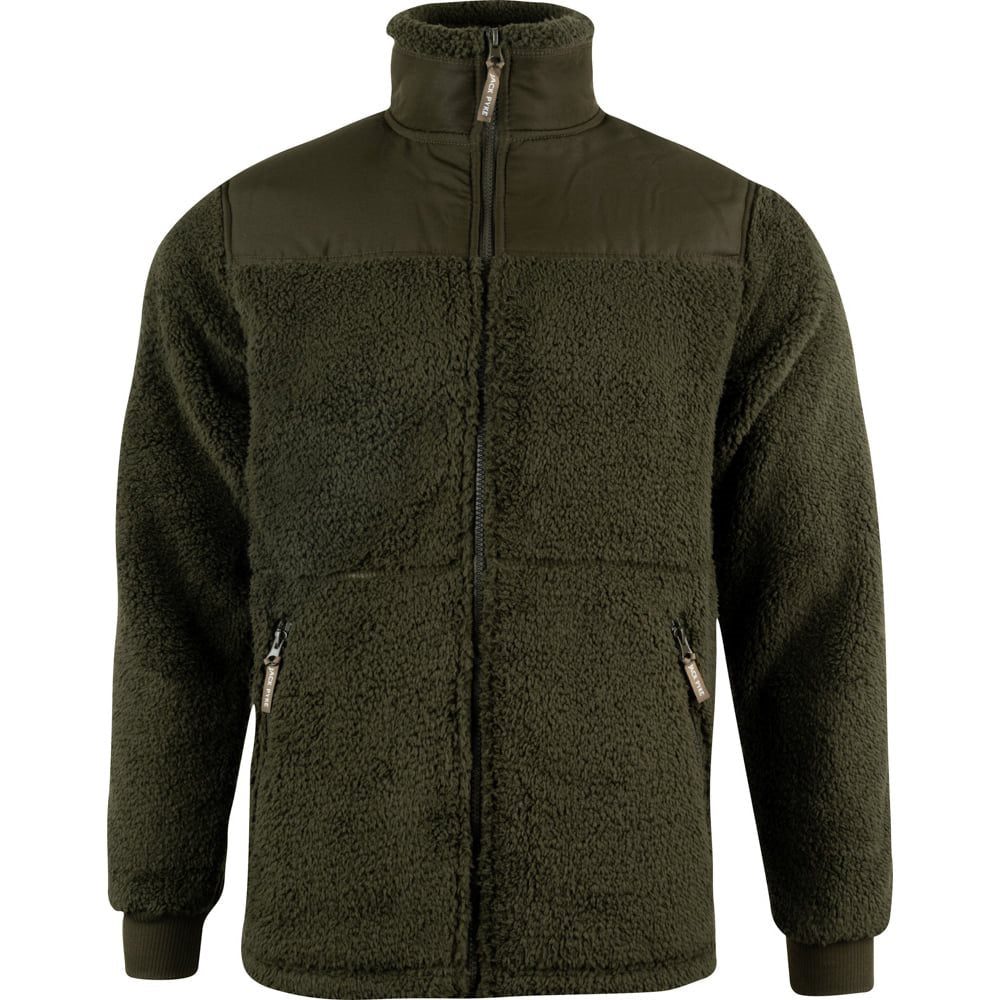 Mikina HERPA GEN 2 fleece verde — sudadera forro polar de poliéster cálida