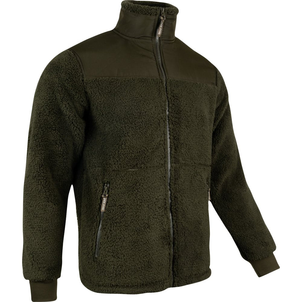 Mikina HERPA GEN 2 fleece verde — sudadera forro polar de poliéster cálida