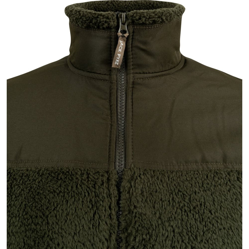Mikina HERPA GEN 2 fleece verde — sudadera forro polar de poliéster cálida