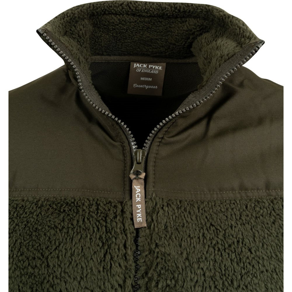 Mikina HERPA GEN 2 fleece verde — sudadera forro polar de poliéster cálida
