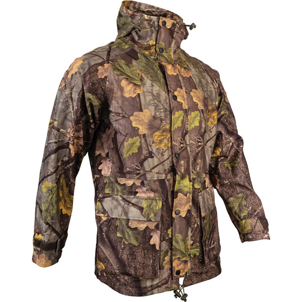 Chaqueta RANNOCK con capucha y membrana en camuflaje para caza y actividades outdoor