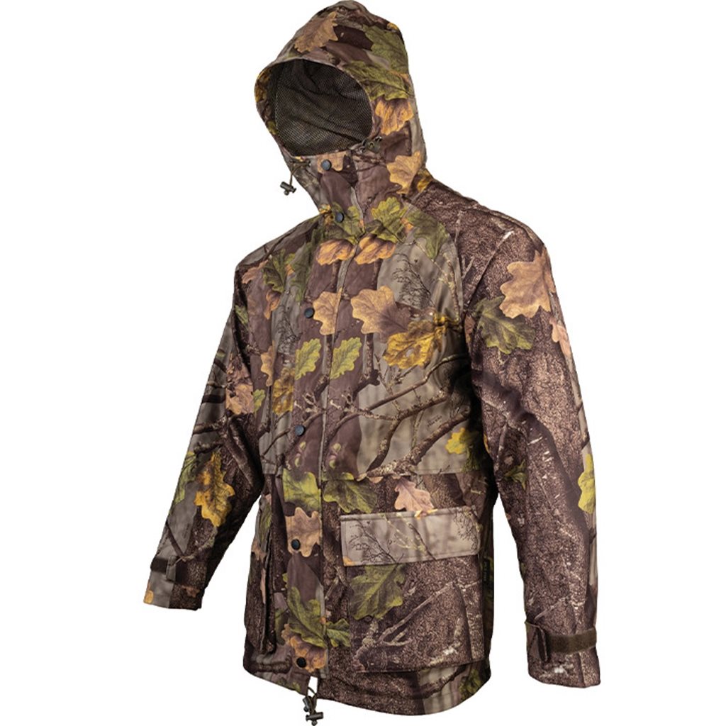 Chaqueta RANNOCK con capucha y membrana en camuflaje para caza y actividades outdoor