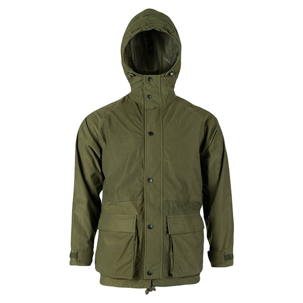Chaqueta RANNOCK verde con capucha y membrana impermeable