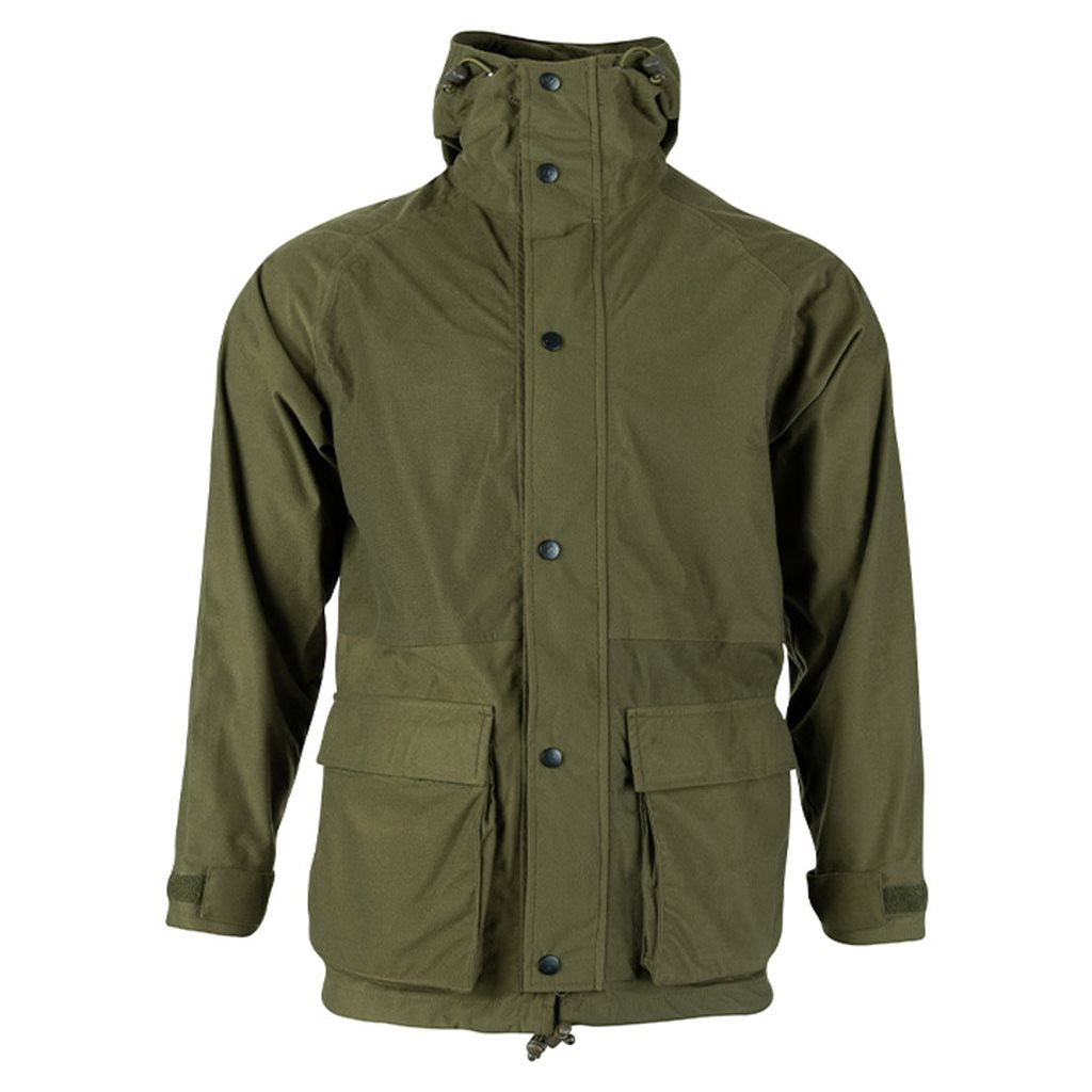 Chaqueta RANNOCK verde con capucha y membrana impermeable
