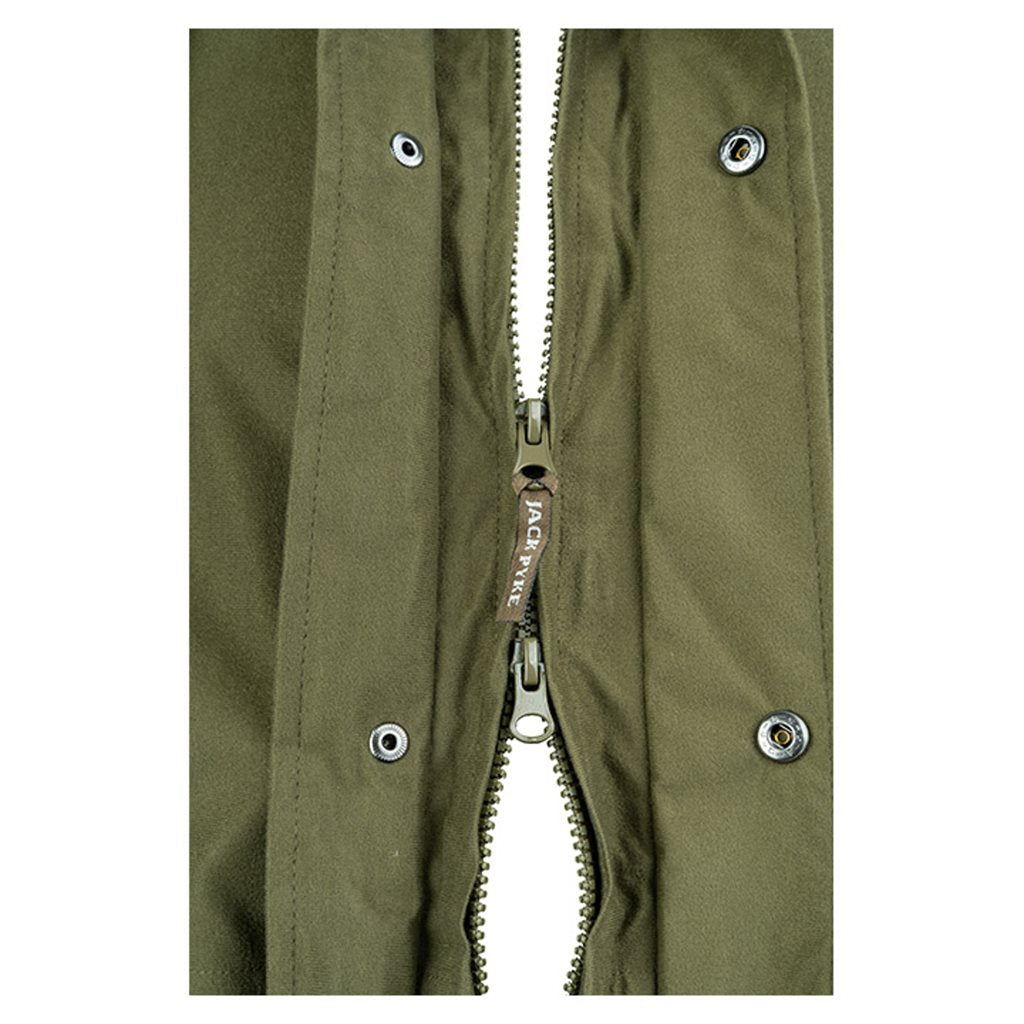 Chaqueta RANNOCK verde con capucha y membrana impermeable