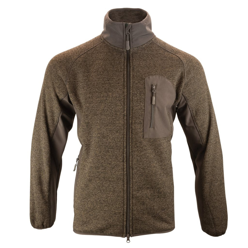 Sudadera WEARDALE Fleece de JACK PYKE en polar con paneles softshell y cremallera bidireccional, sin capucha