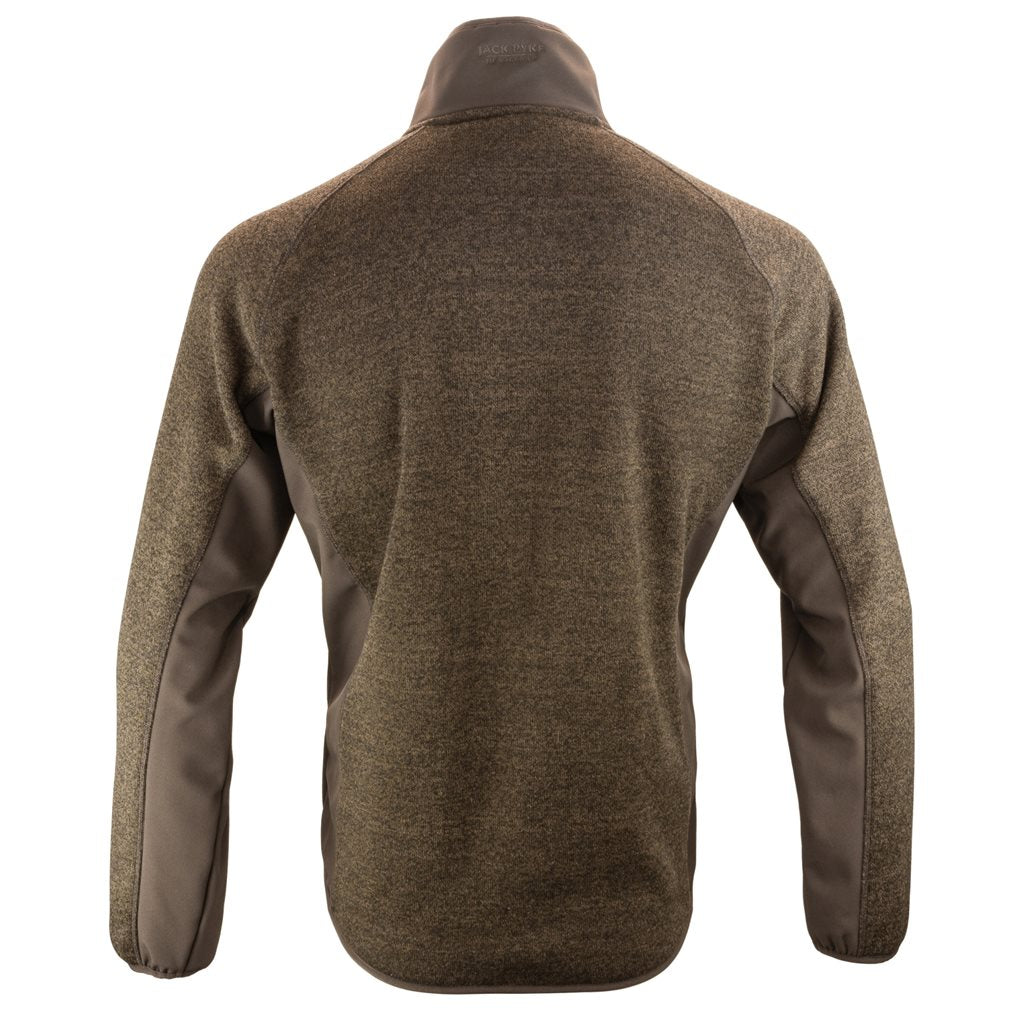 Sudadera WEARDALE Fleece de JACK PYKE en polar con paneles softshell y cremallera bidireccional, sin capucha
