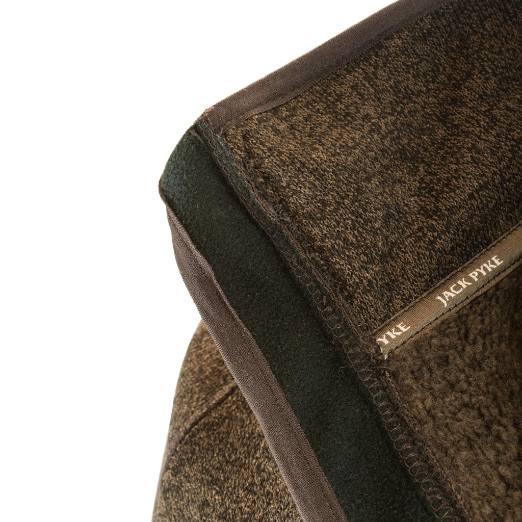 Sudadera WEARDALE Fleece de JACK PYKE en polar con paneles softshell y cremallera bidireccional, sin capucha