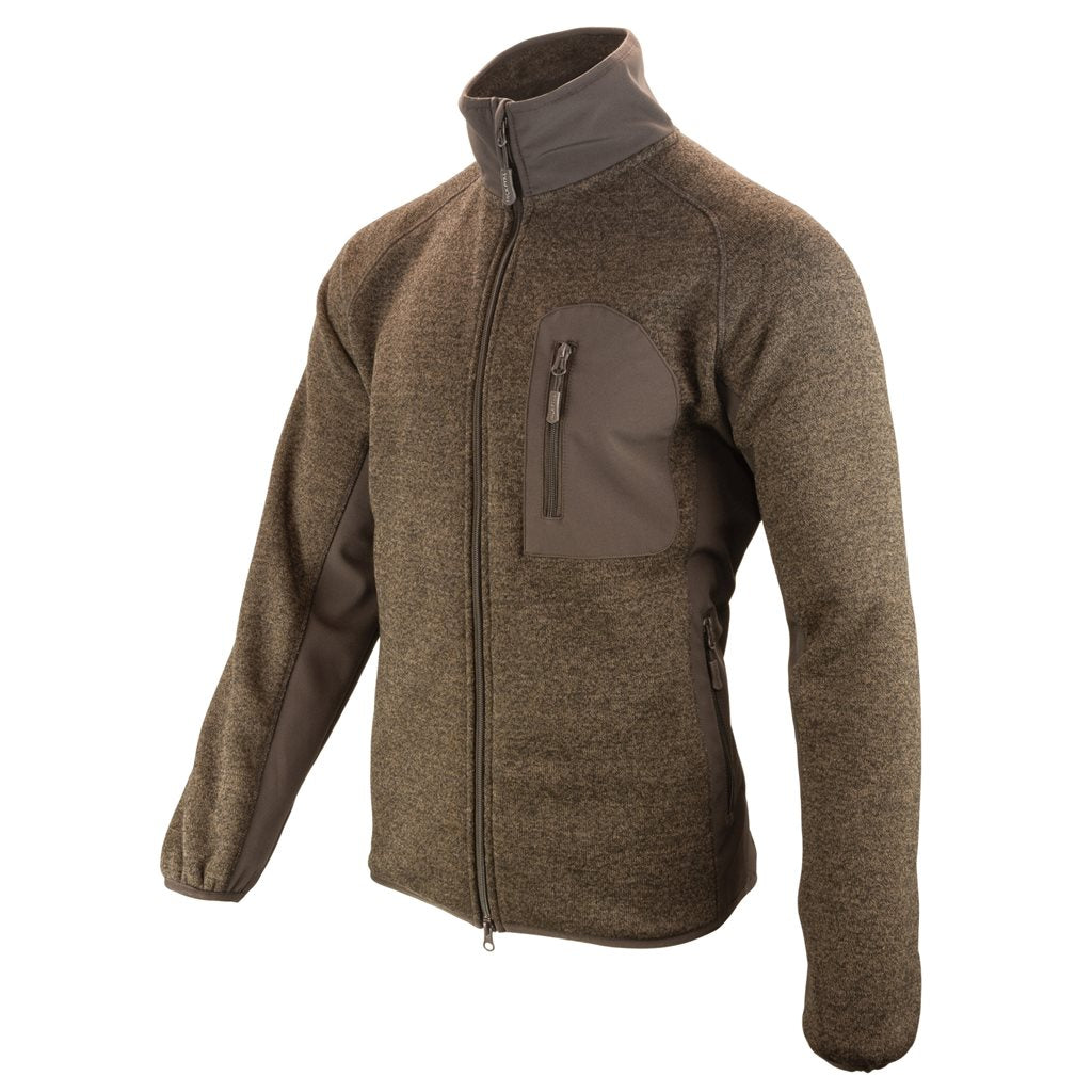 Sudadera WEARDALE Fleece de JACK PYKE en polar con paneles softshell y cremallera bidireccional, sin capucha