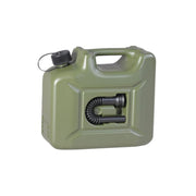 Bidón de combustible plástico 10 litros verde con embudo