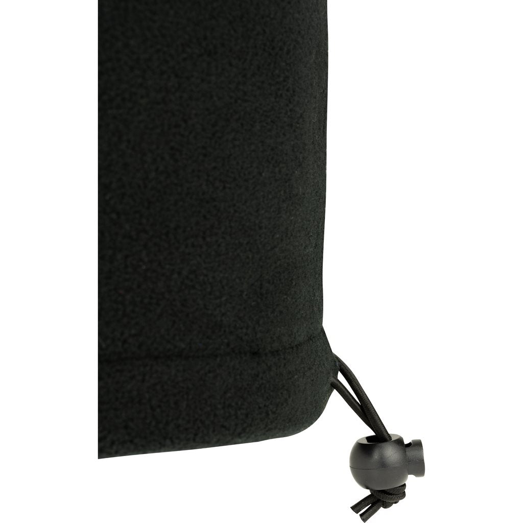 Braga de cuello FLEECE negra con ajuste por cordón