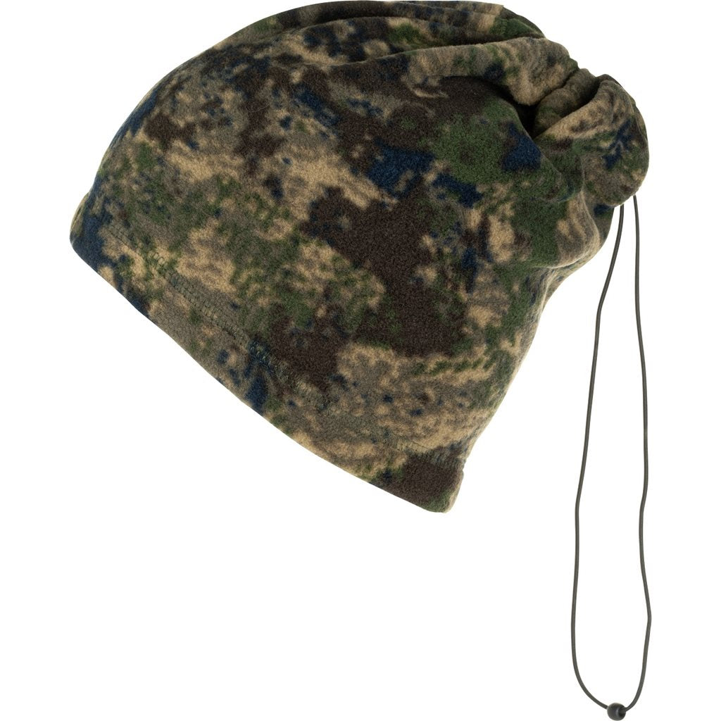 Braga de cuello FLEECE negra con ajuste por cordón
