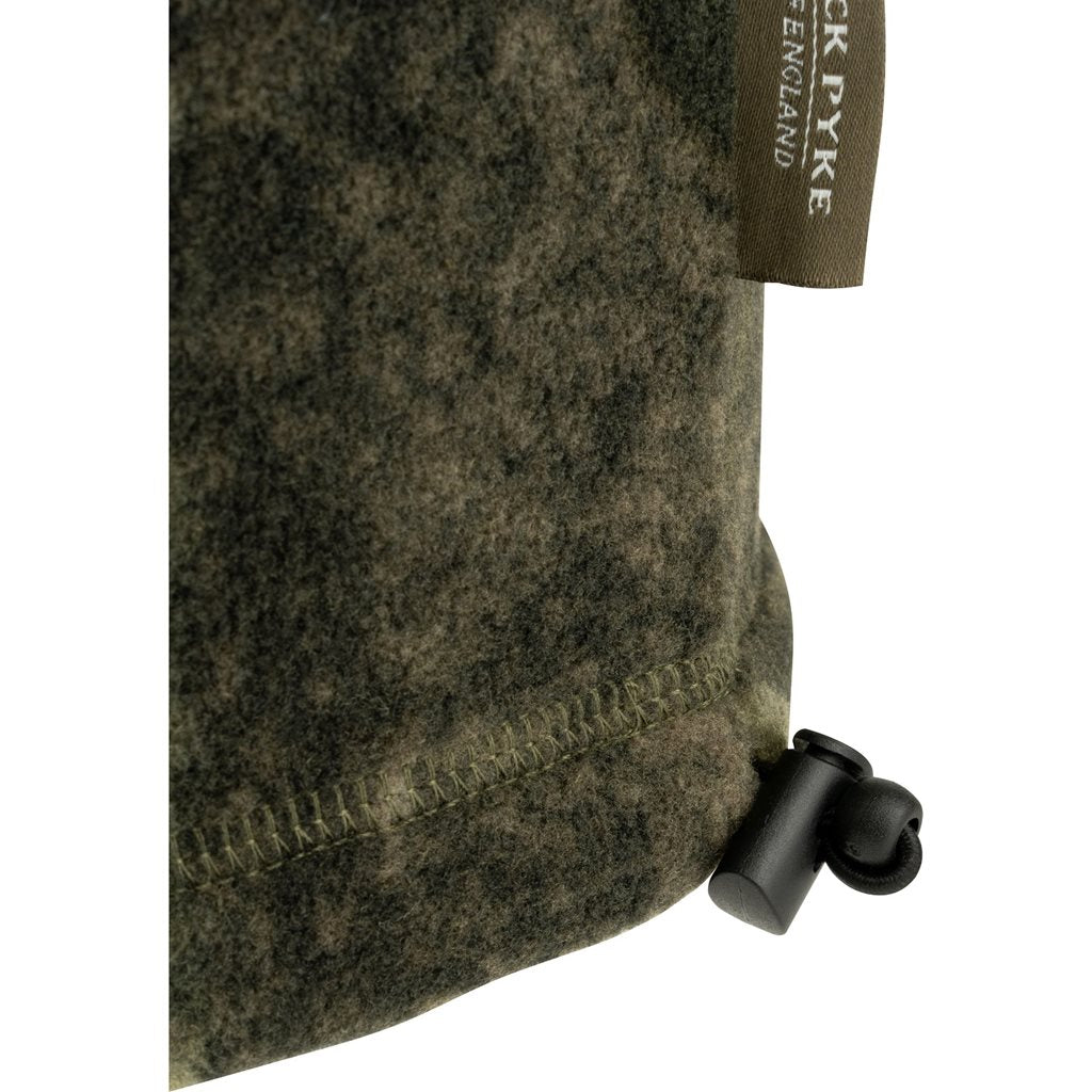 Braga de cuello FLEECE negra con ajuste por cordón