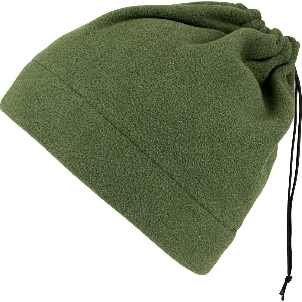 Braga de cuello FLEECE negra con ajuste por cordón