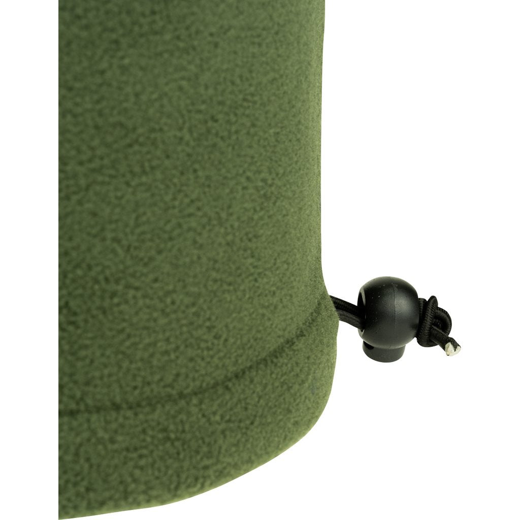 Braga de cuello FLEECE negra con ajuste por cordón