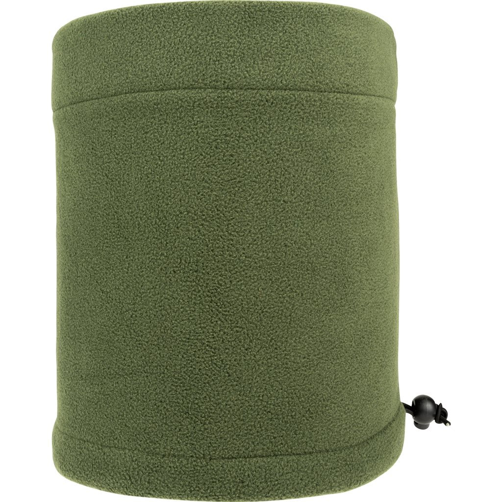 Braga de cuello FLEECE negra con ajuste por cordón