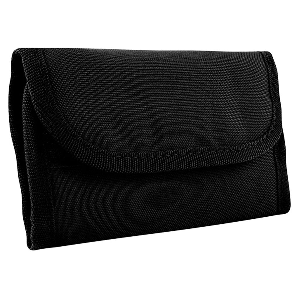 Funda porta cartuchos negra para 16 cartuchos con 16 gomas interiores y pasadores para cinturón