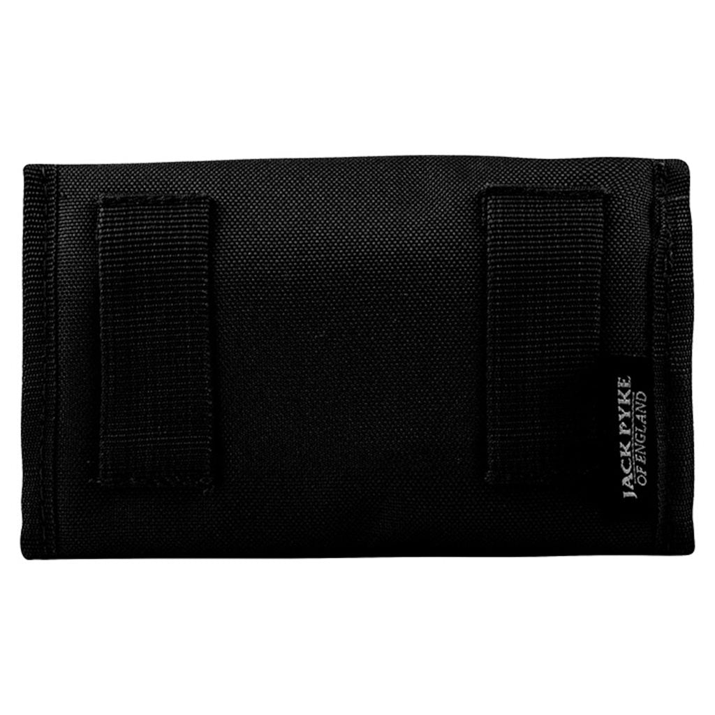 Funda porta cartuchos negra para 16 cartuchos con 16 gomas interiores y pasadores para cinturón
