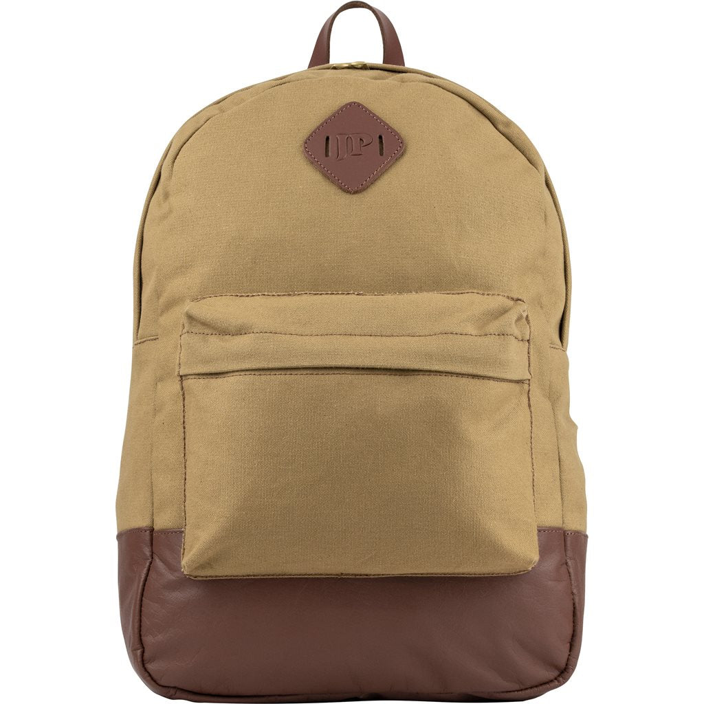 Mochila clásica de lona verde Jack Pyke, medidas aprox. 45×32×20 cm