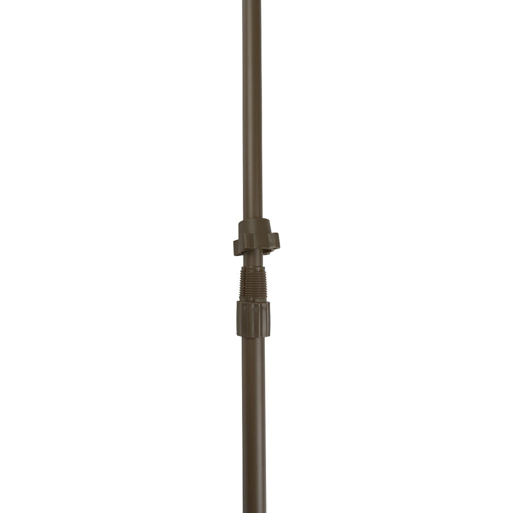 Barras de soporte para red de camuflaje, 4 unidades con funda, acero, altura ajustable 1,2-2 m