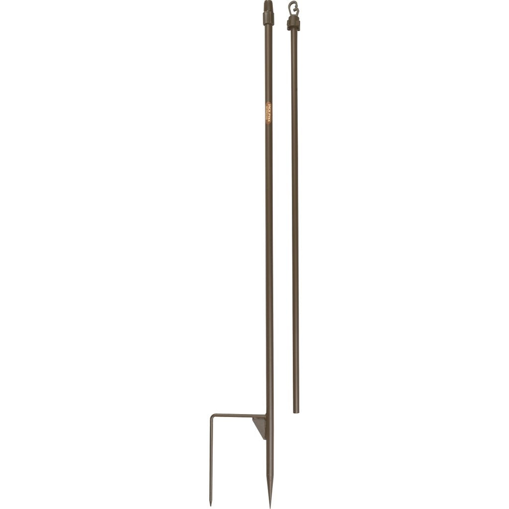 Barras de soporte para red de camuflaje, 4 unidades con funda, acero, altura ajustable 1,2-2 m