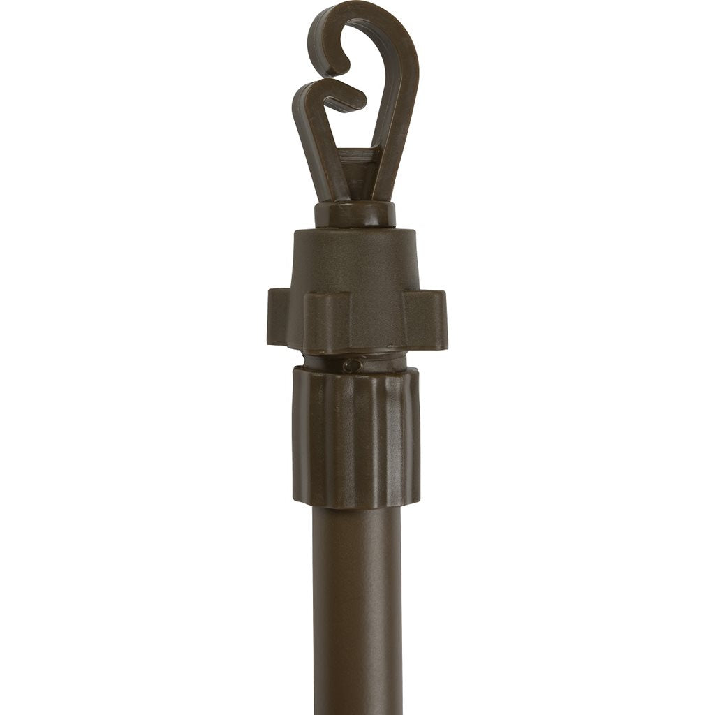 Barras de soporte para red de camuflaje, 4 unidades con funda, acero, altura ajustable 1,2-2 m