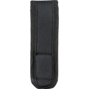 Funda negra para cierre de arma, fijación al cinturón, cierre de velcro. 16 x 5 x 4 cm