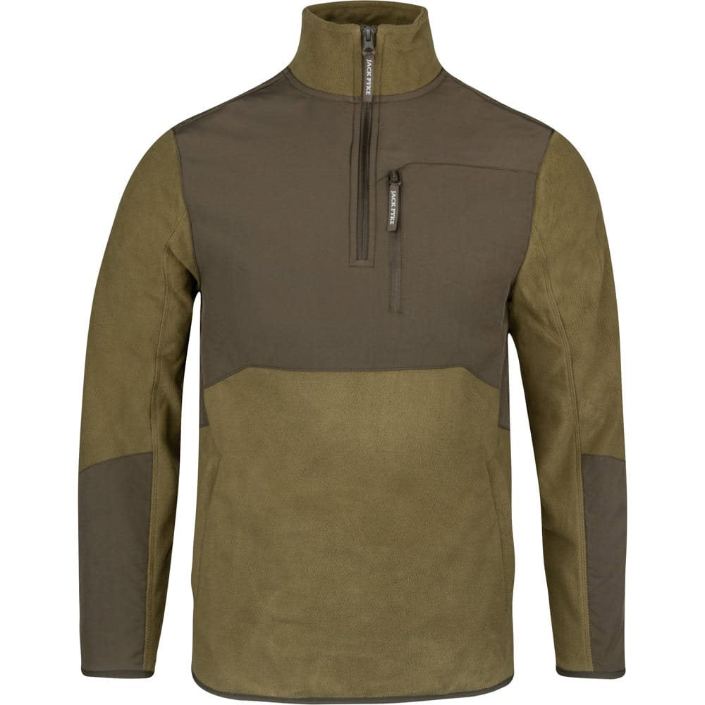 Sudadera RANNOCK Fleece pullover color dark mustard sin capucha