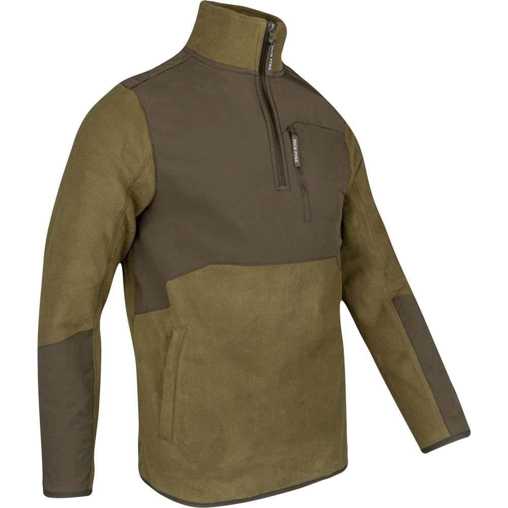 Sudadera RANNOCK Fleece pullover color dark mustard sin capucha
