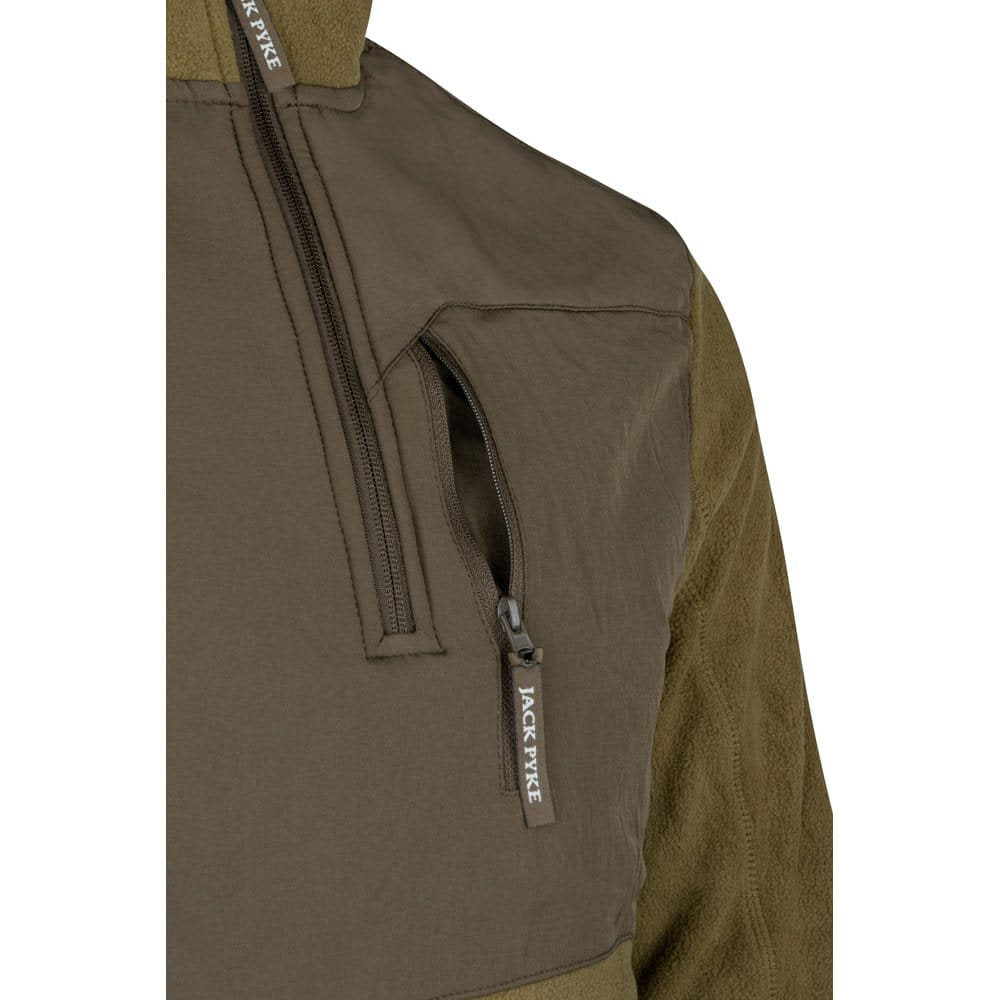 Sudadera RANNOCK Fleece pullover color dark mustard sin capucha