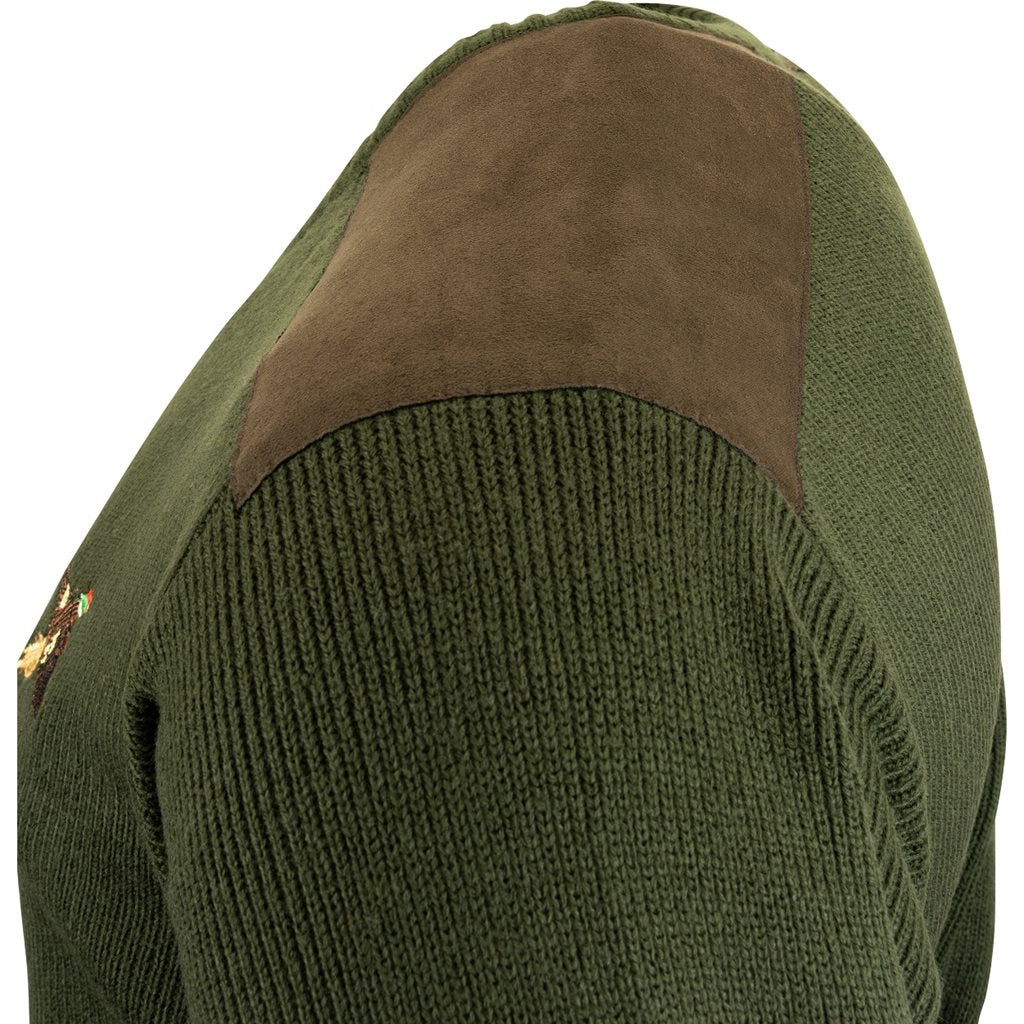 Jersey SHOOTERS Jack Pyke en verde, tejido acrílico, vista frontal