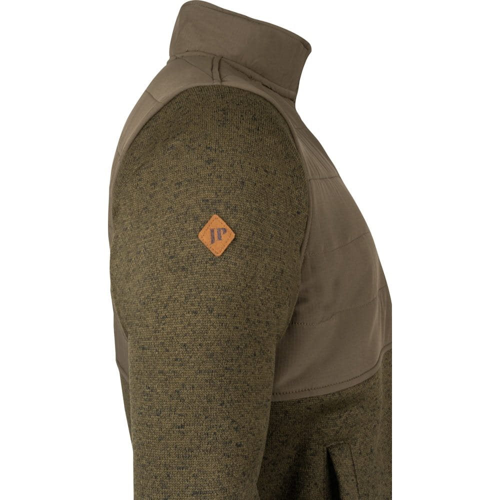 Sudadera fleece SNAP NECK con cuello alto y cierre a presión para ventilación