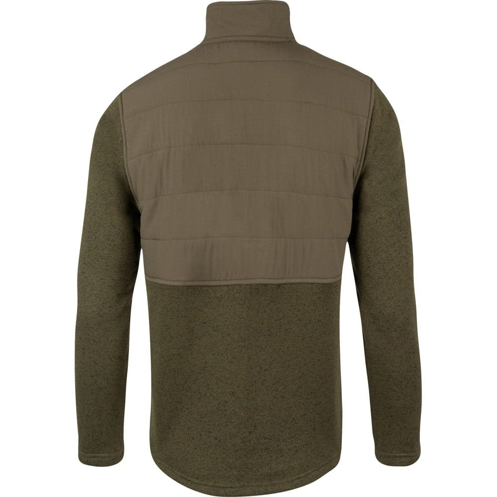 Sudadera fleece SNAP NECK con cuello alto y cierre a presión para ventilación