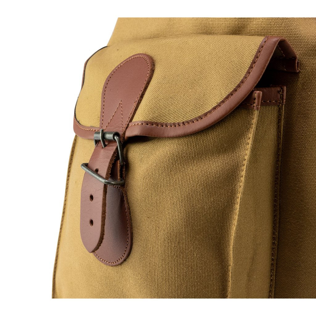 Mochila ROE de lona color arena, gran capacidad
