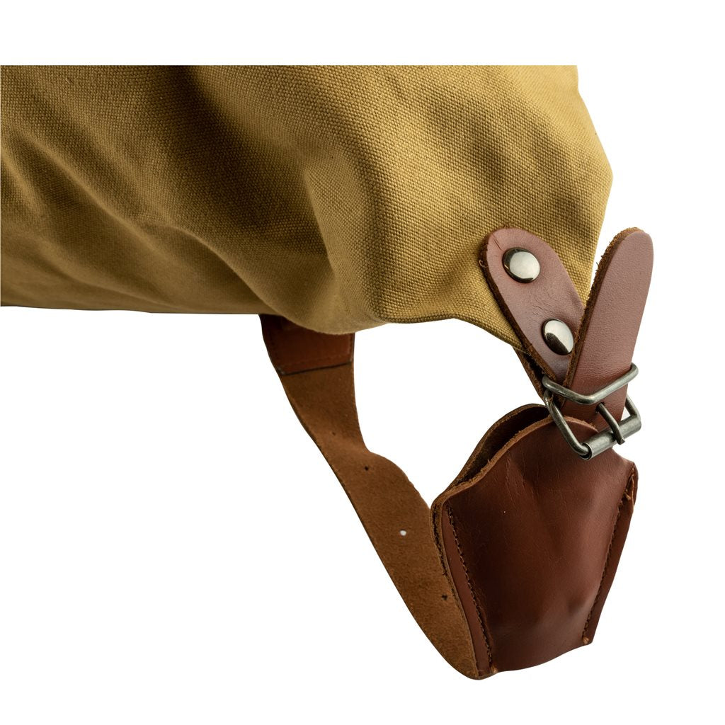 Mochila ROE de lona color arena, gran capacidad
