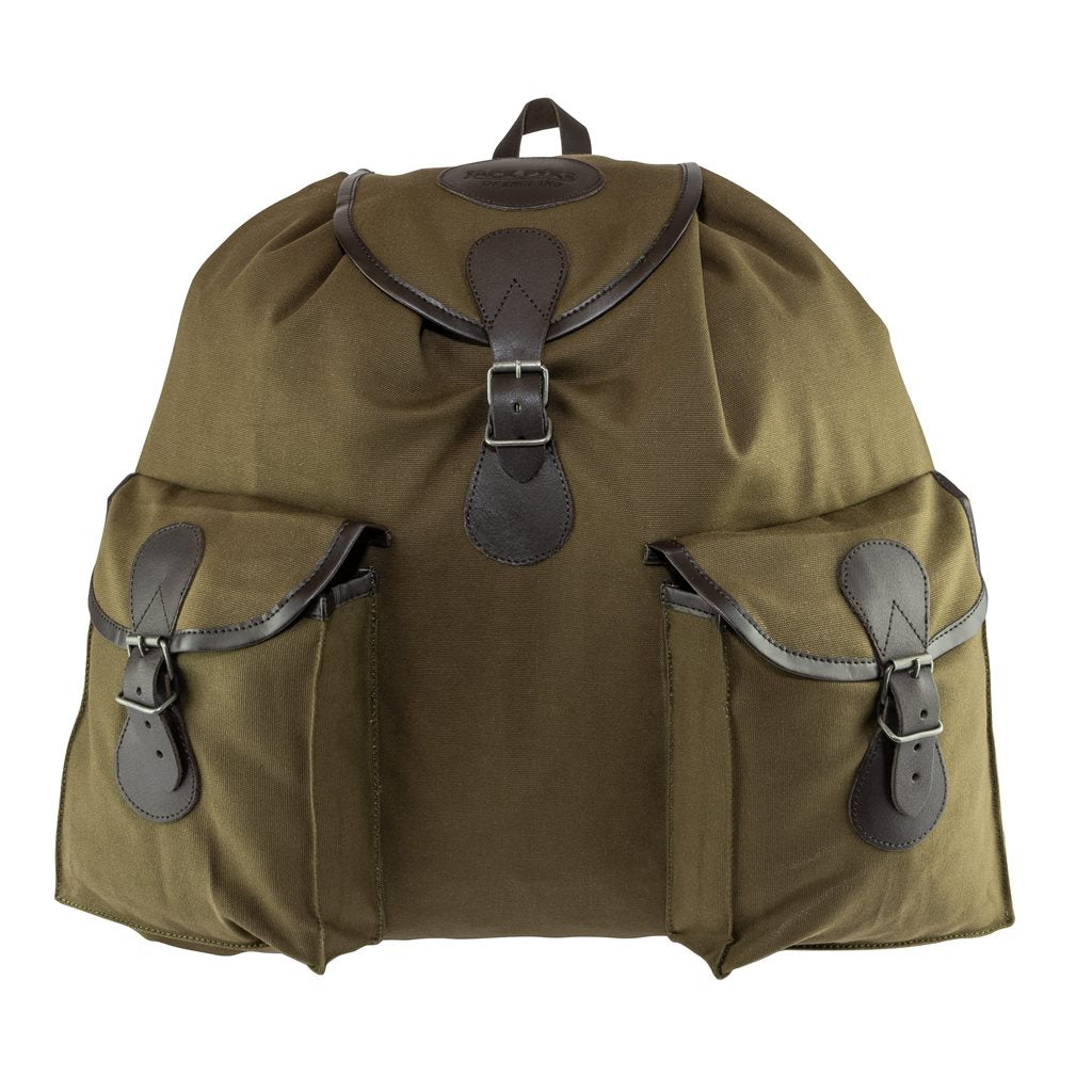 Mochila ROE de lona color arena, gran capacidad