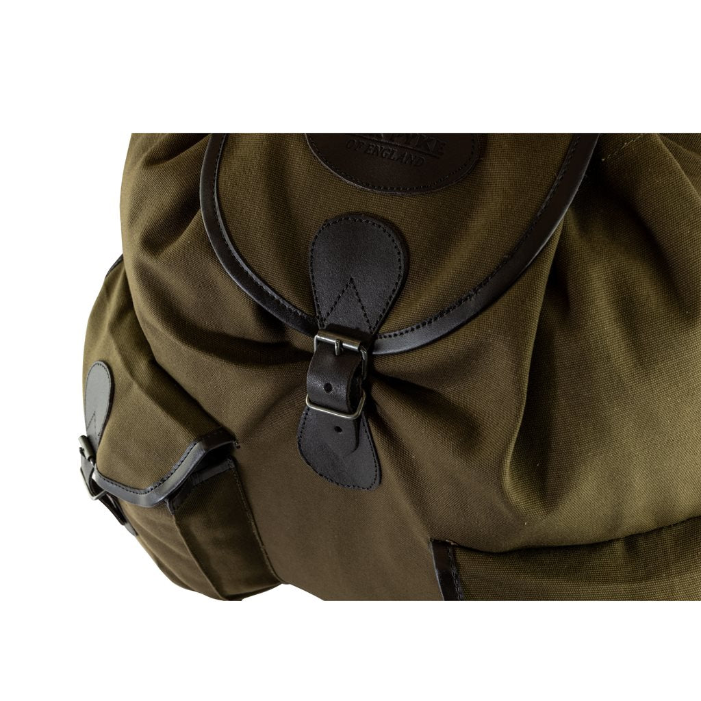 Mochila ROE de lona color arena, gran capacidad