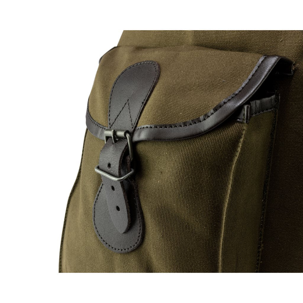 Mochila ROE de lona color arena, gran capacidad