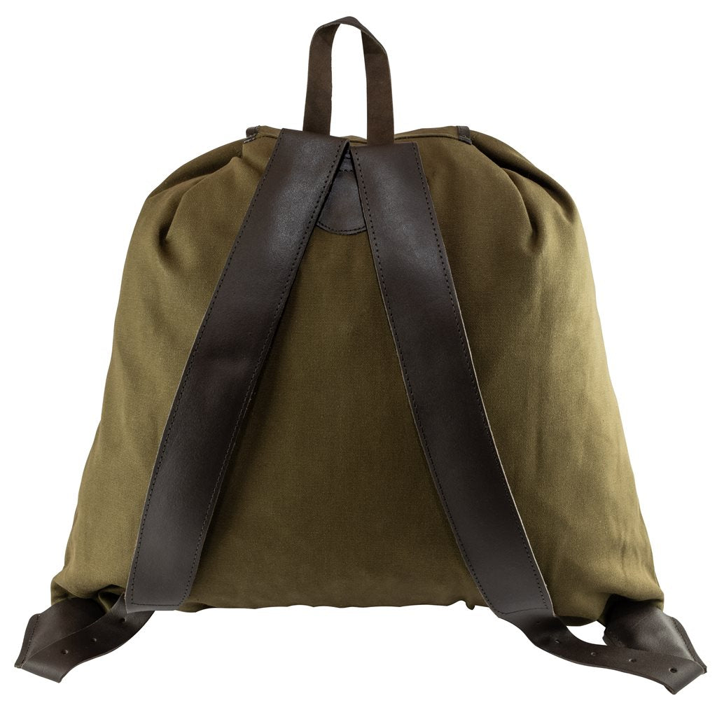 Mochila ROE de lona color arena, gran capacidad
