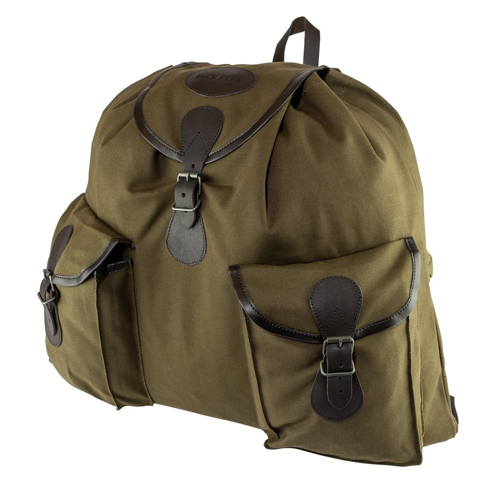 Mochila ROE de lona color arena, gran capacidad