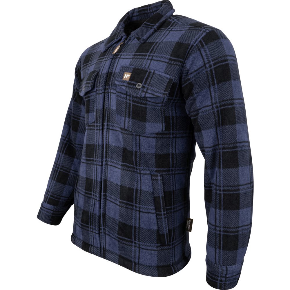 Camisa TUNDRA acolchada de cuadros con forro polar y 4 bolsillos