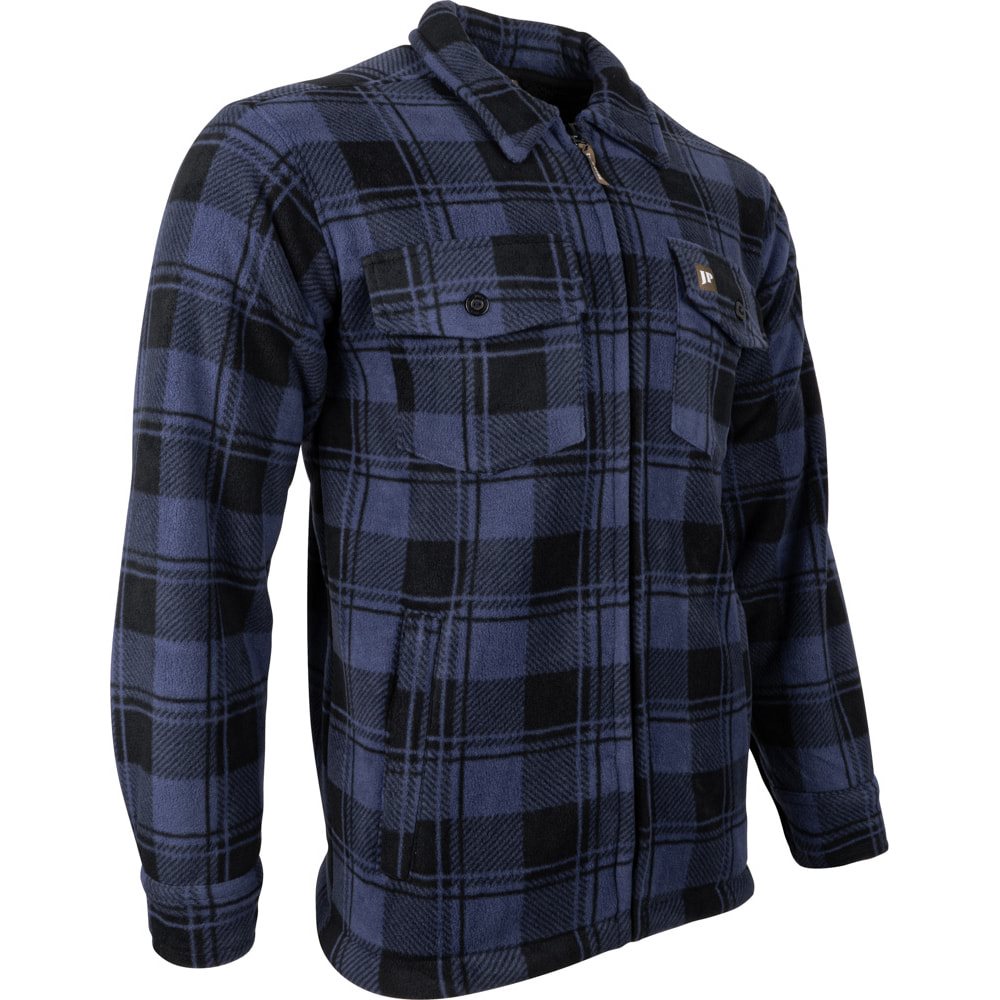 Camisa TUNDRA acolchada de cuadros con forro polar y 4 bolsillos