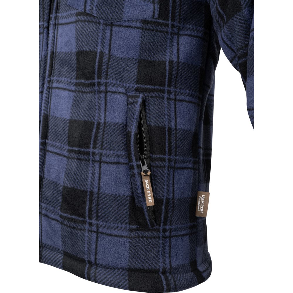 Camisa TUNDRA acolchada de cuadros con forro polar y 4 bolsillos