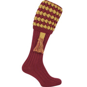 Calcetines hasta la pantorrilla PEBBLE burgundy, mezcla acrilico y lana, talla EU 40,5-44