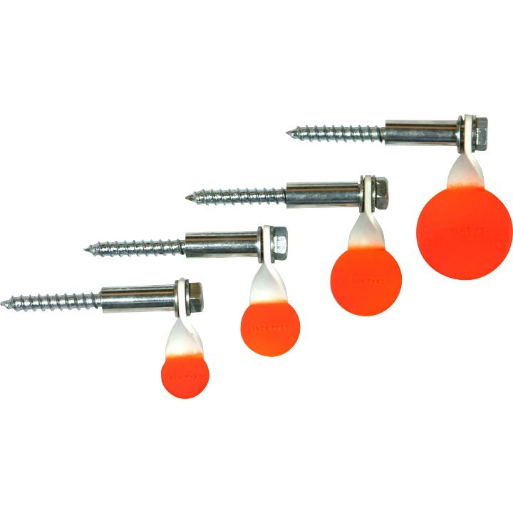Set de 4 blancos giratorios metálicos 20, 25, 30 y 40 mm