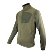 Chaqueta polar Ashcombe Technical JACK PYKE verde, fleece 230 g/m², cierre central y 3 bolsillos